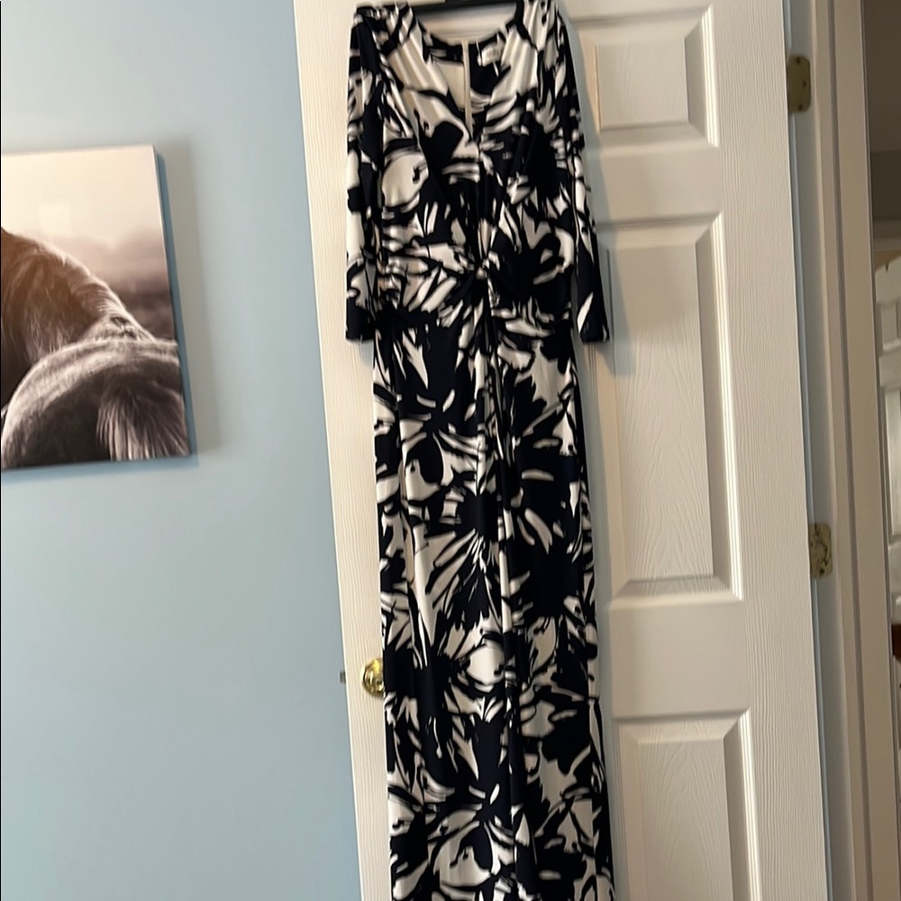 Chico’s Black and White jumpsuit Size 10